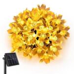 LEDvonal LED Fényfüzér Kültéri Napelemes Cseresznyevirág 50 db 5 m Meleg Fehér