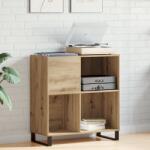 vidaXL Шкаф за грамофонни плочи Старо дърво 84, 5 x 38 x 89 см (862914)