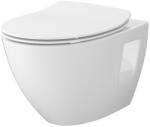 Cersanit Moduo Plus mélyöblítésű fali kerámia WC csésze szett ülőkével S701-724 (S701-724)