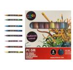 uni Dekormarker 0, 9-1, 3mm, Uni Posca PC-3M 8 db-os készlet, csillámló (2UPC3MLCSKL) - irodaitermekek