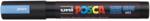 uni Dekormarker 1, 8-2, 5mm, Uni Posca PC-5M metál kék (2UPC5MMK) - irodaitermekek