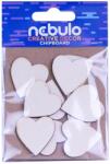 Nebulo Dekor karton, mini szívek, 10 db/csomag, 8x12 cm, Nebulo (KD-MSZI-10-8X12)