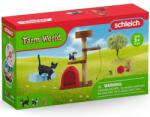 Schleich Schleich: Farm World - Játékélmény aranyos cicáknak játékszett (42501) (SLH42501) - innotechshop