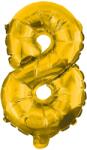 Procos Számos fólia lufi arany színben - 8-as szám 86cm (91192P)