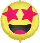 Procos Emoji fólia lufi - Csillagos szemű mosolygós arc 46cm (96384)