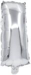 Procos Betű formájú fólia lufi ezüst színben - I betű 32cm (91258)