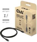 Club 3D Kábel - CAC-2501 (Thunderbolt 5 USB-C to USB-C, 240W, 80/120 Gbps, EPR, 8K240Hz, 1m) (CAC-2501) - smart-otthon