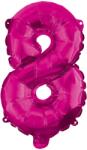 Procos Számos fólia lufi pink színben - 8-as szám 96cm (92494)