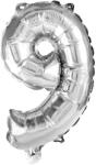 Procos Számos fólia lufi ezüst színben - 9-es szám 32cm (89806)