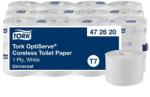Tork Toalettpapír belsőmag nélküli T7 rendszer 1 rétegű 13, 1cm átmérő Universal Tork OptiServe fehér (472620) (KHH832)