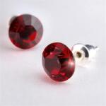 Art Crystella Fülbevaló siam sötét piros Swarovski kristállyal 8mm Art Crystella (RSWF061)