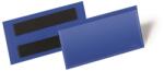 Durable Logisztikai zseb 100x38mm fekvő Durable mágnessel sötétkék (DB174107)
