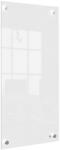 Nobo Üzenőtábla üveg fali keskeny 30x60cm Nobo Home fehér (VN5603)