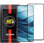 Xiaomi Redmi Note 14 4G / 5G üvegfólia, tempered glass, előlapi, edzett, hajlított, fekete kerettel, Veason 6D Pro