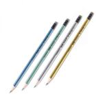 Yalong Stationery háromszögletű radíros grafitceruza - metál színek - többféle (YL83020)