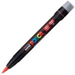 uni Marker UNI Posca Brush PCF-350, varf pensula, 1.0-10.0mm, rosu