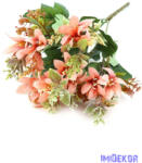  Kis virágos selyem csokor 30cm 271 - Barack