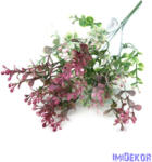  Bogyós műzöld díszítő csokor 34cm - Mályva