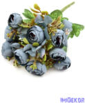  Boglárka selyemvirág csokor 32cm - Kék