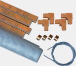 Szúnyogháló Áruház Műanyag keretes szúnyogháló " szereld magad " készlet, dió 50 x 50 cm