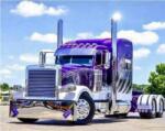 NORIMPEX - Puzzle Pictura cu diamant: Camion violet 30x40 cm - 1 - 39 piese