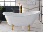 Besco Cada freestanding ovala Besco Otylia 170x76 cm, picioare aurii (WKO-170W+ZL)