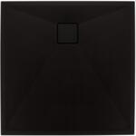 Deante Cadita dus patrata compozit Deante Correo 90x90 cm, negru (KQR_N41B)