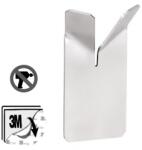 Bemeta Niva Cuier baie dublu, montaj adeziv, inox mat (101106035)