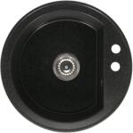Casa Blanca CasaBlanca Rondo Chiuveta bucatarie granit Ø51 cm, negru (RONDO NEGRU) Chiuveta