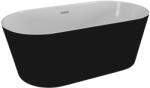 SPATIO Cada freestanding ovala Spatio Uzo acril 160x80 cm, negru mat (CPC-00337)
