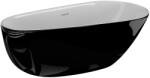 SPATIO Cada freestanding ovala Spatio Shila acril 170x85 cm, negru lucios (CPC-00342)