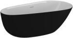 SPATIO Cada freestanding ovala Spatio Shila acril 170x85 cm, negru mat (CPC-00345)