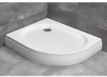 Radaway Cadita dus semirotunda asimetrica Radaway Patmos E 100x80 cm, cu panou inclus (4P81155-03L)