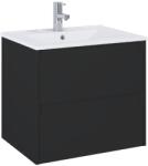 Roca Set mobilier baie (masca si lavoar) Roca Claudia Unik 61x46xH65 cm, negru mat (A851925532)