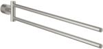GROHE Atrio Suport prosop baie tip bara dubla 50 cm, aspect inox (supersteel) (40308DC3)
