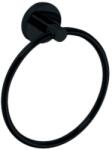 Bemeta Dark Suport prosop baie inel Ø17 cm, negru (104104060)