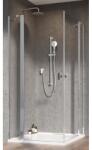 Radaway Cabina dus patrata cu usi batante Radaway Nes 8 KDD II 90x90 cm, sticla securizata 8 mm (10085090-01-01L/10085090-01-01R)