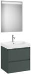 Roca Set mobilier baie (masca 65x46xH65 cm, lavoar si oglinda cu iluminare LED) Roca Ona verde mat (A851705513)