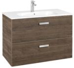 Roca Set mobilier baie (masca si lavoar) Roca Victoria Basic Unik 80 cm, maro inchis (cedru) (a855852423)