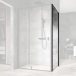 RAVAK Nexty NPSS Perete lateral 100 cm, profil negru (90OA0300Z1)