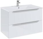 Roca Set mobilier baie (masca si lavoar cu doua sertare) Roca Elegant Plus 80x46xH55 cm, alb lucios (A852019806)
