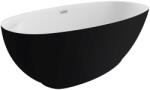 SPATIO Cada freestanding ovala Spatio Kivi acril 165x75 cm, negru mat (CPC-00473)