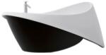 SPATIO Cada freestanding ovala Spatio Genoveva compozit 196x96 cm, alb/negru (P_W_035_02_1967P)