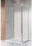 Radaway Cabina dus dreptunghiulara cu usa batanta si perete fix Radaway Nes KDS II 110x100 cm (10033110-01-01L/10040100-01-01)