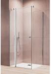Radaway Cabina dus dreptunghiulara cu usa batanta si perete fix Radaway Eos II KDJ 90x80 cm (3799421-01L/3799430-01R)