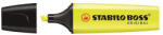 STABILO Szövegkiemelő 2-5mm, vágott hegyű, STABILO Boss original sárga - toptoner