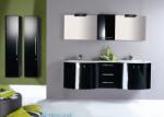 Arthema Set mobilier baie dublu complet (masca, lavoar si oglinda) Arthema Vanity Twist 177x50xH54 cm, negru (AVT_COMP7)