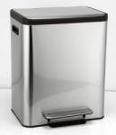 Bemeta Hotel Cos gunoi dublu cu capac soft close 2x15 l, inox mat (137115165) Cos de gunoi