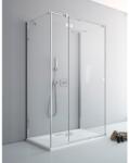 Radaway Cabina dus dreptunghiulara cu usa batanta si 2 pereti Radaway Fuenta Chrome KDJ+S 110x100x100 cm (1384023-01-01L/1384052-01-01/1384052-01-01)