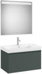 Roca Set mobilier baie (masca 80x46xH50 cm, lavoar si oglinda cu iluminare LED) Roca Ona verde mat (A851701513)
